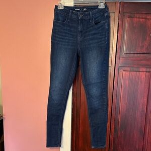 Old Navy Dark Blue High Rise Super Skinny Jeans